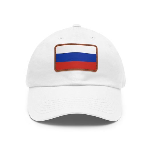Russia Leather Patch Hat