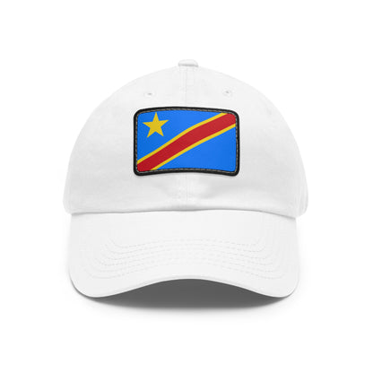 Democratic Republic of the Congo Leather Patch Hat