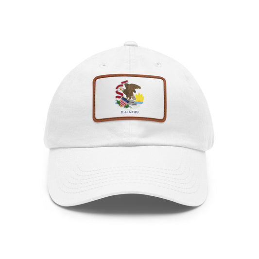 Illinois Leather Patch Hat
