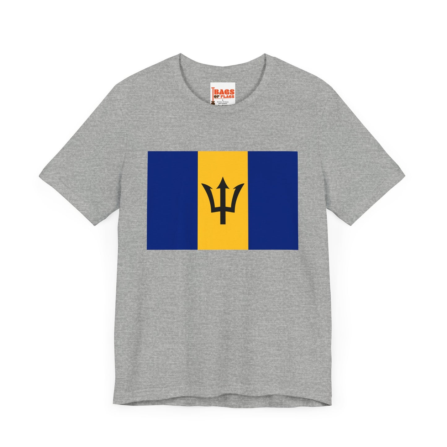 Barbados Flag on T-shirt