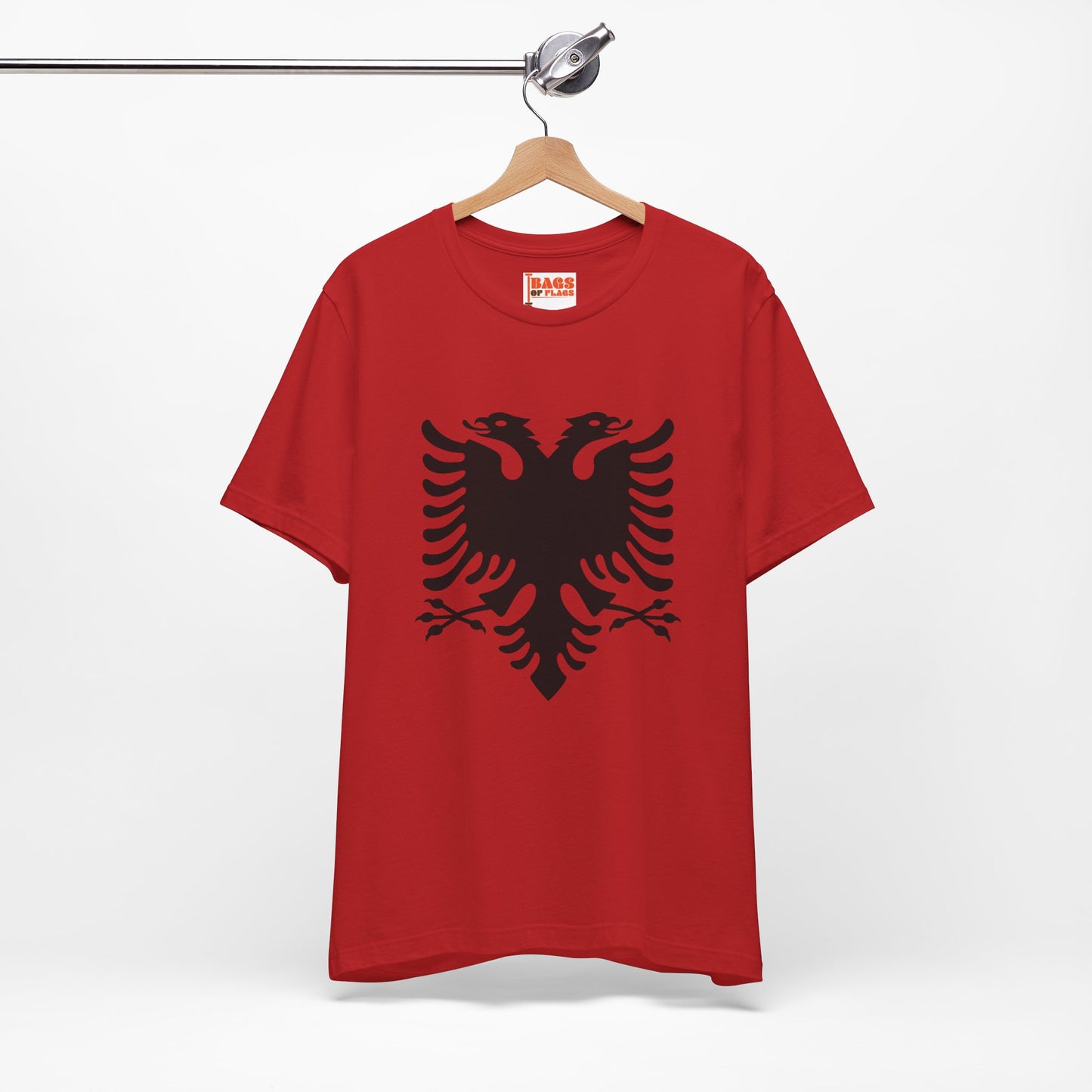 Albanian Flag T-Shirt: Inspired by the Current Flag of Albania (1992-Current)