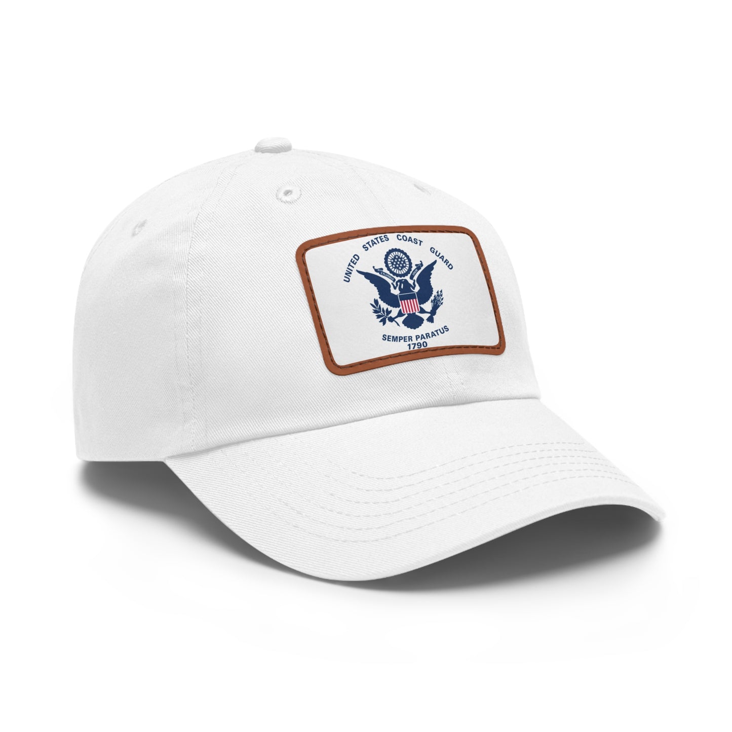 US Coast Guard Leather Patch Hat