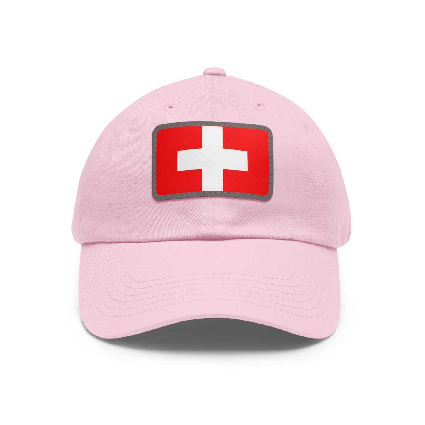 Switzerland Leather Patch Hat