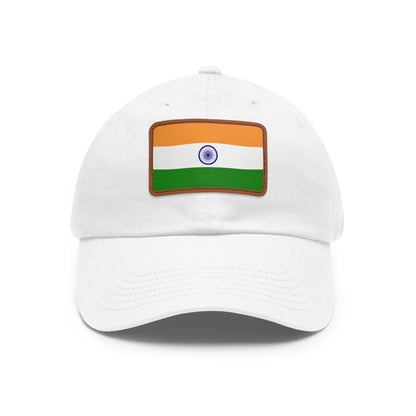 India Leather Patch Hat