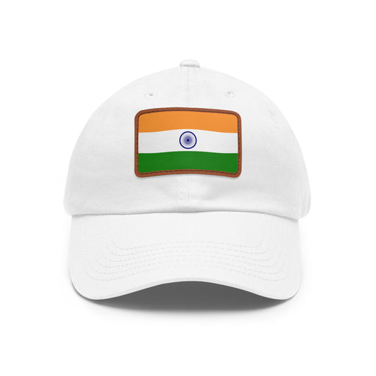 India Leather Patch Hat