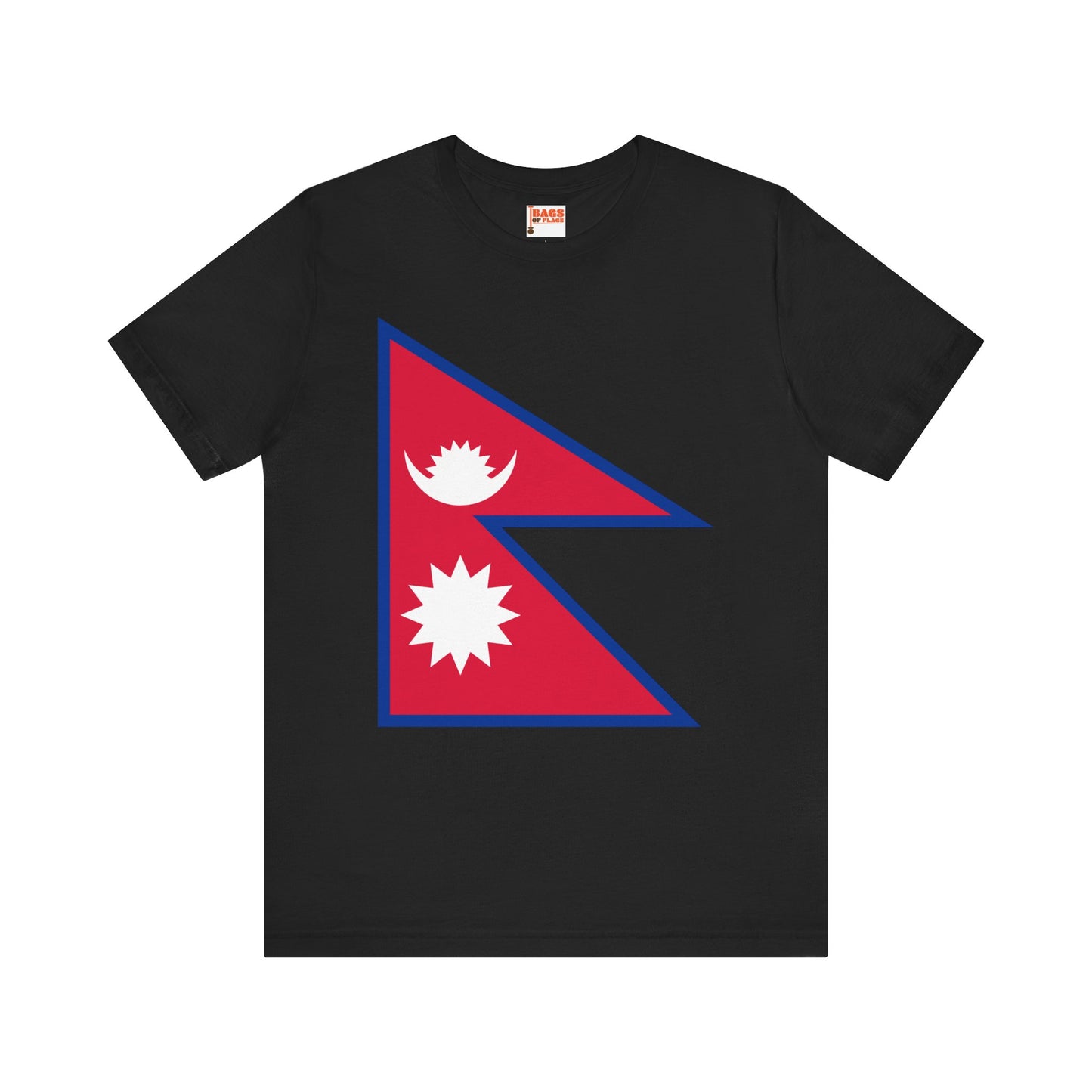 Nepal Flag on T-shirt