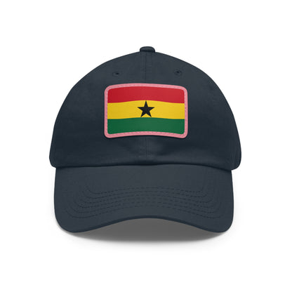 Ghana Leather Patch Hat