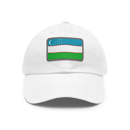 Uzbekistan Leather Patch Hat