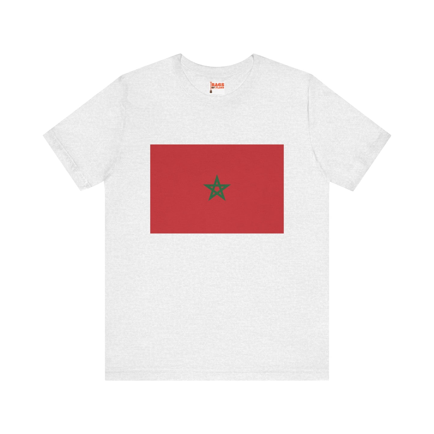 Morocco Flag on T-shirt