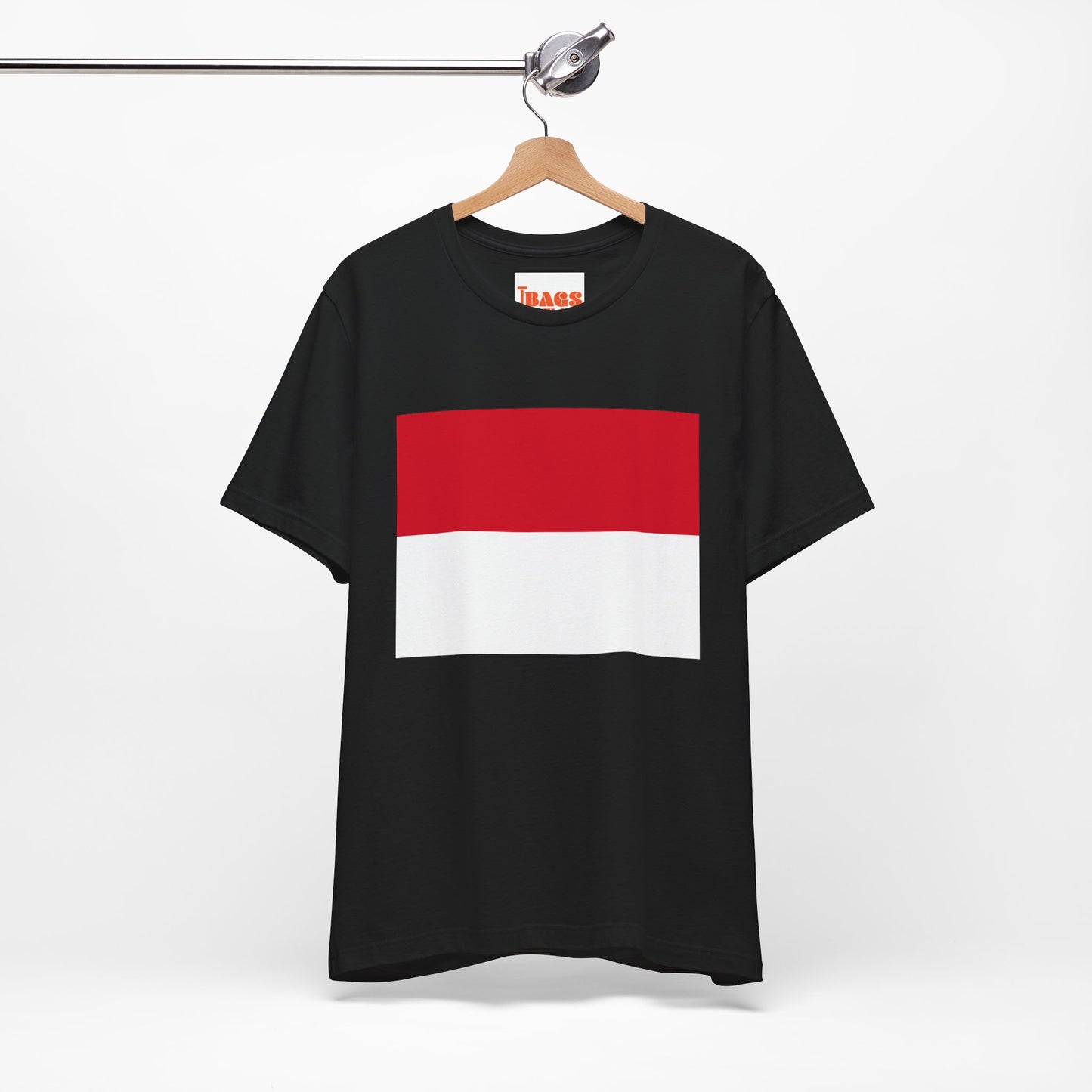 Monaco Flag on T-shirt