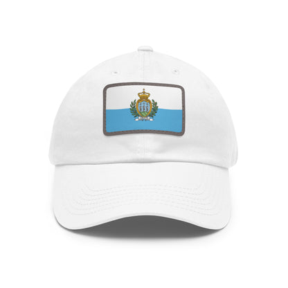 San Marino Leather Patch Hat