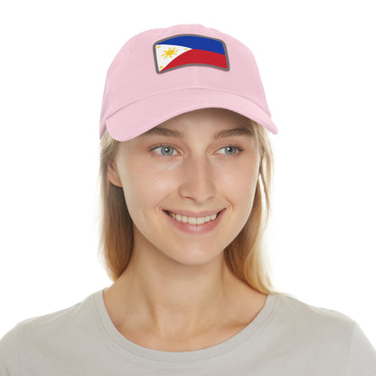 Philippines Leather Patch Hat