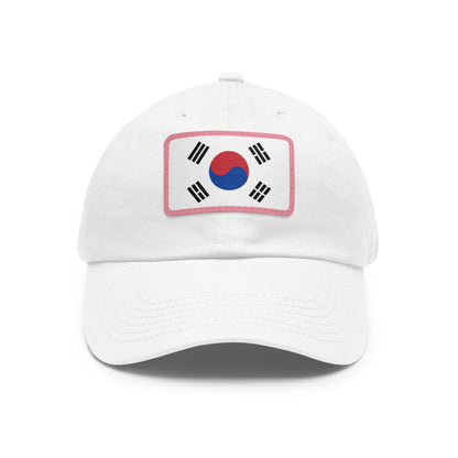 South Korea Leather Patch Hat