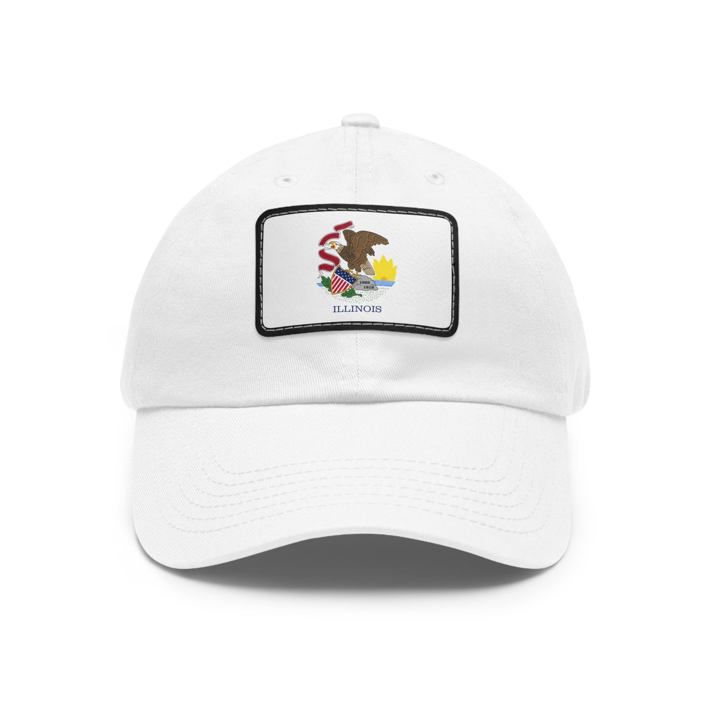 Illinois Leather Patch Hat