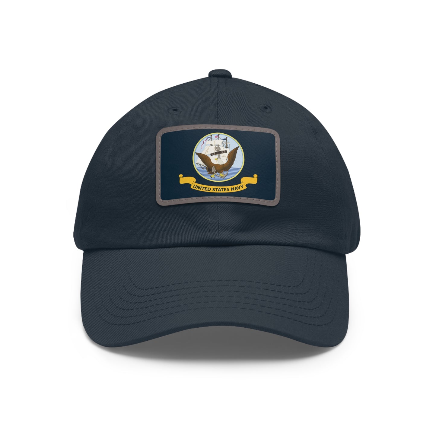 US Navy Leather Patch Hat