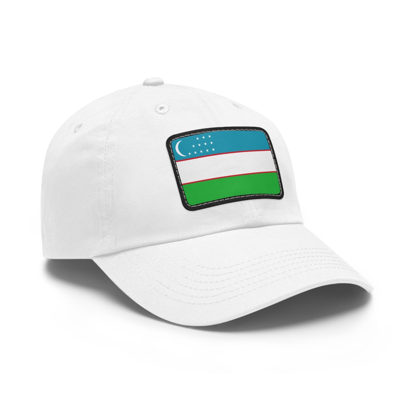 Uzbekistan Leather Patch Hat