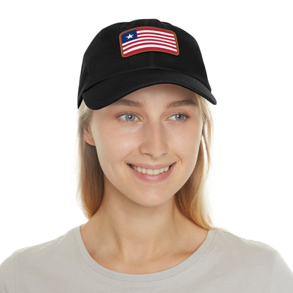 Liberia Leather Patch Hat