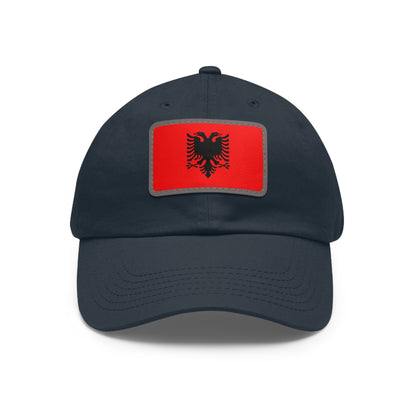 Albania Leather Patch Hat