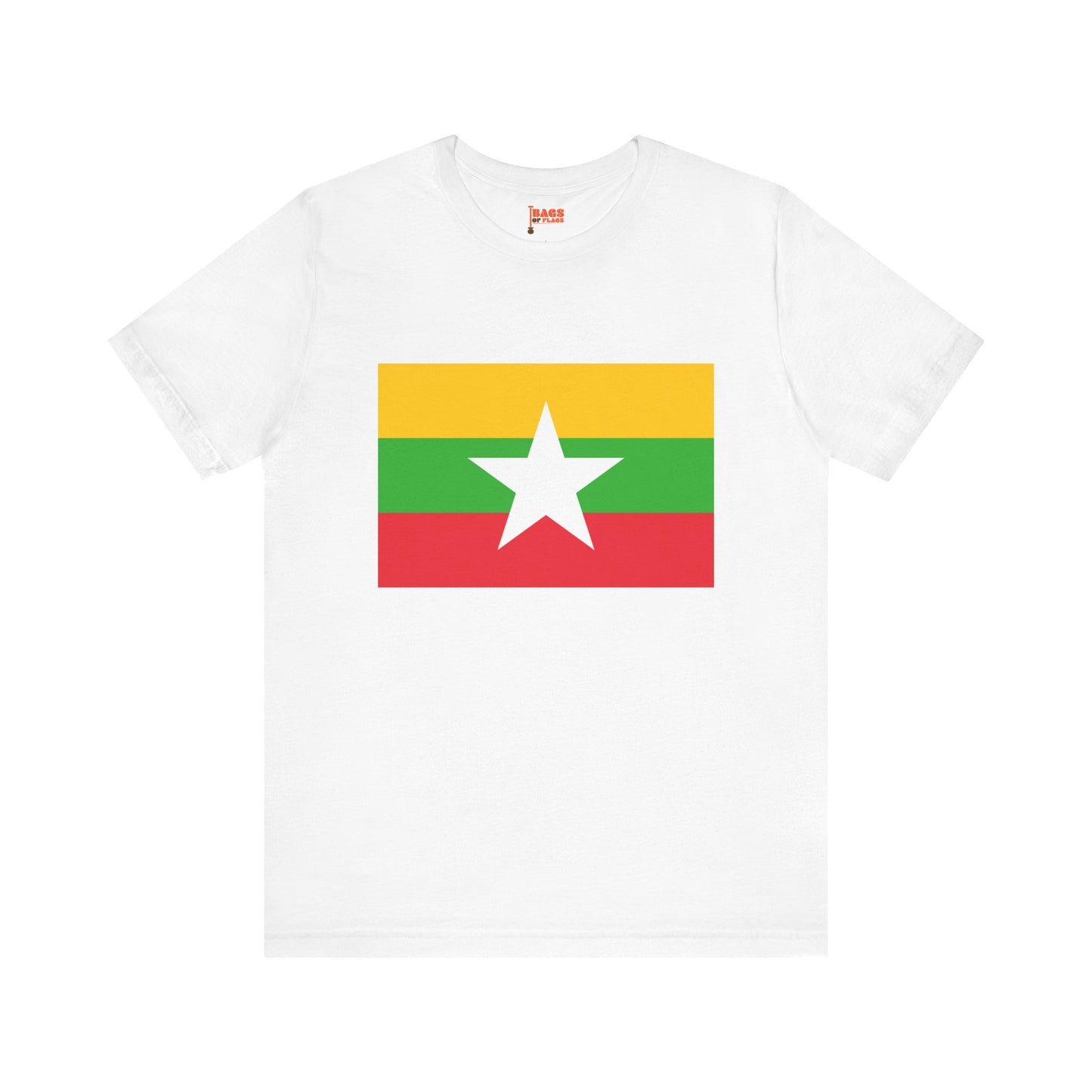 Myanmar Flag on T-shirt