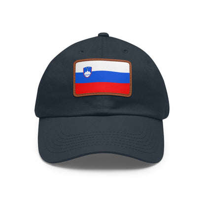 Slovenia Leather Patch Hat