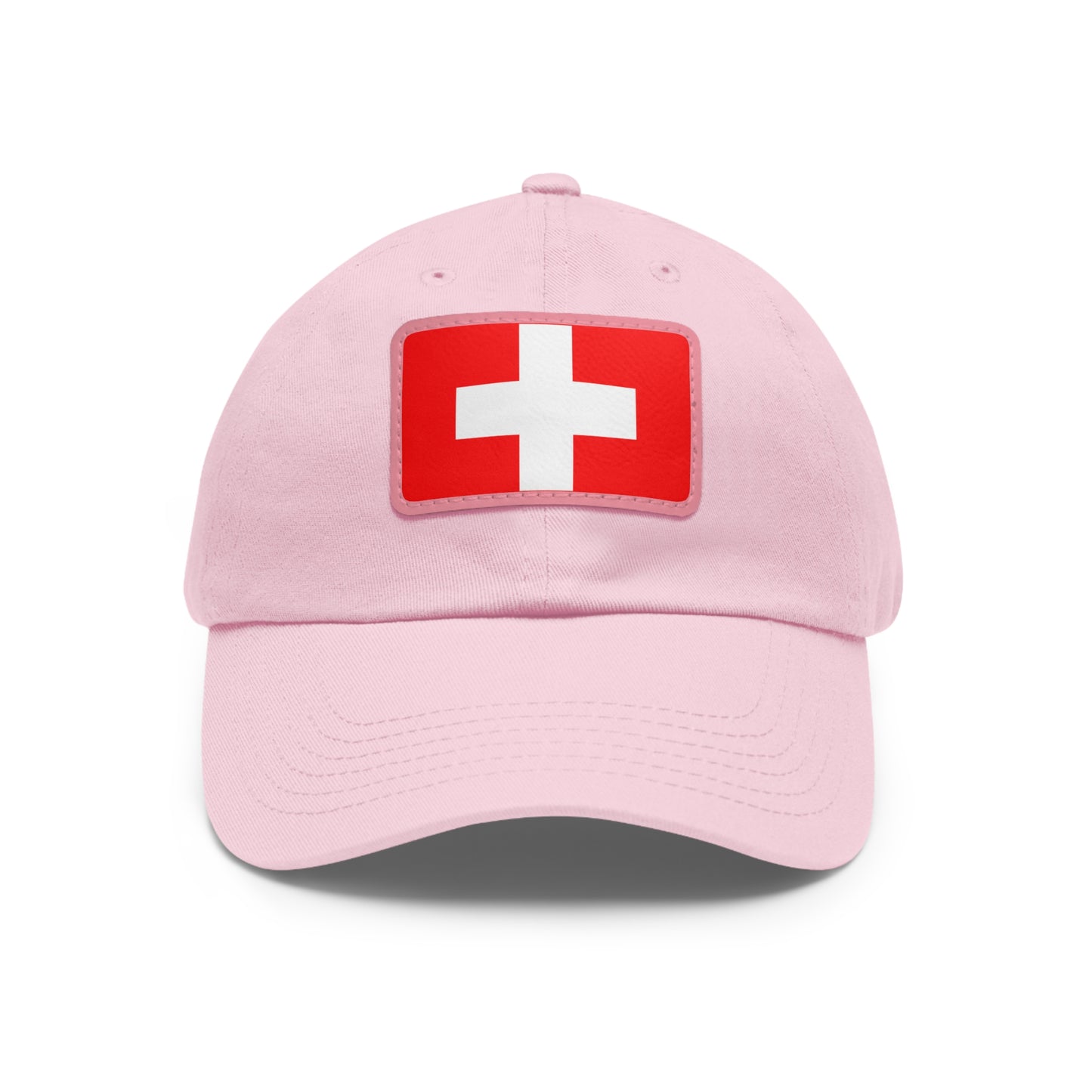 Switzerland Leather Patch Hat