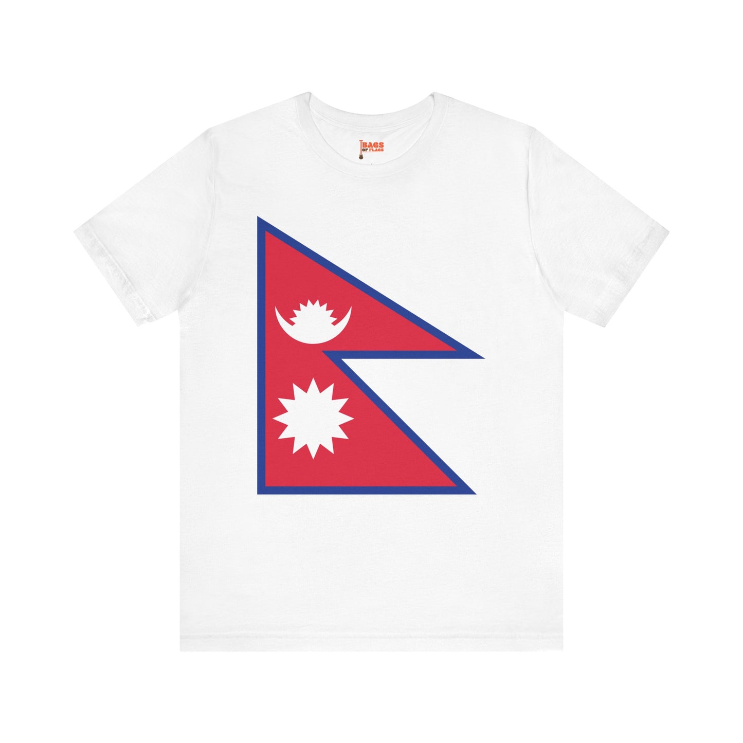 Nepal Flag on T-shirt