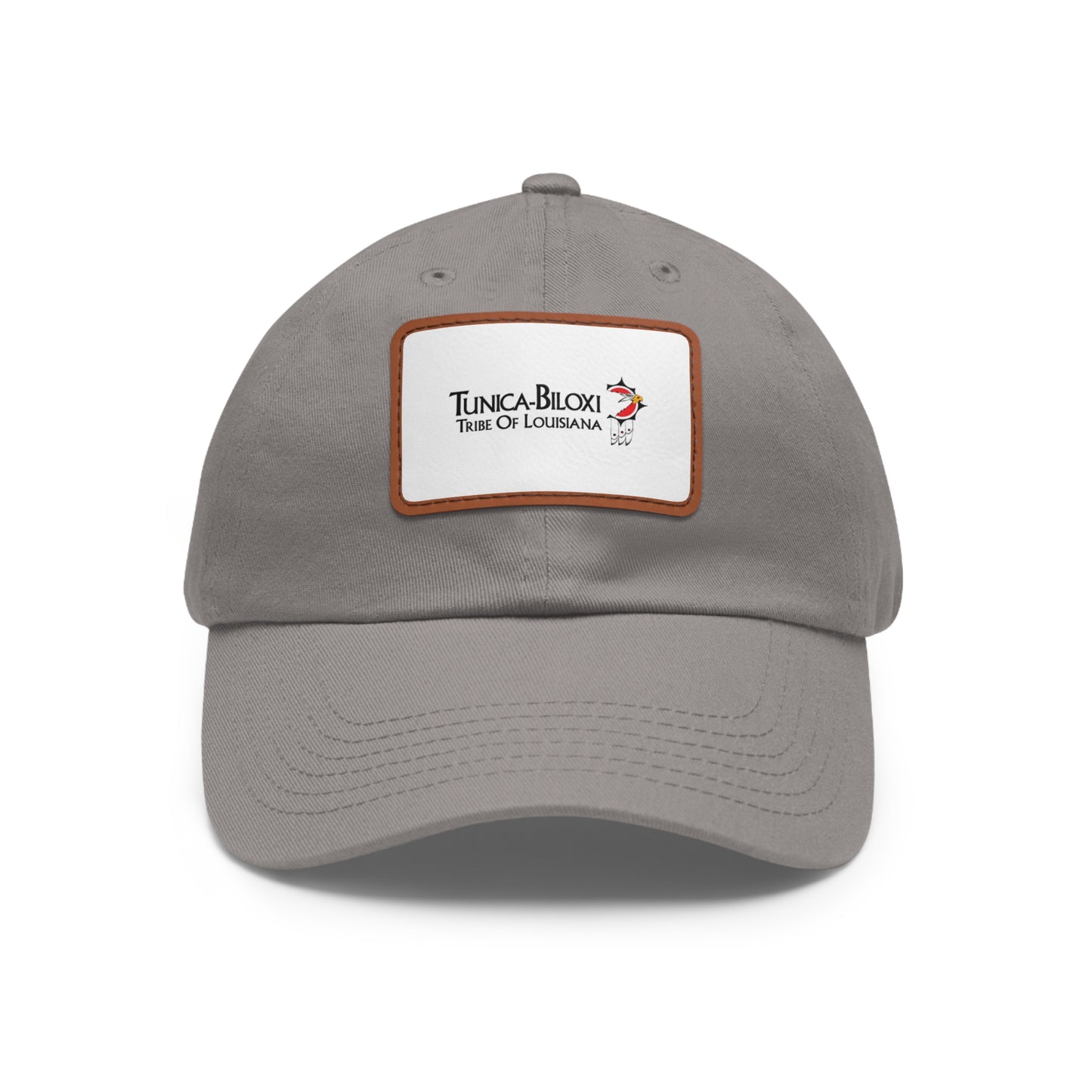 Tunica-Biloxi Tribe Leather Patch Hat