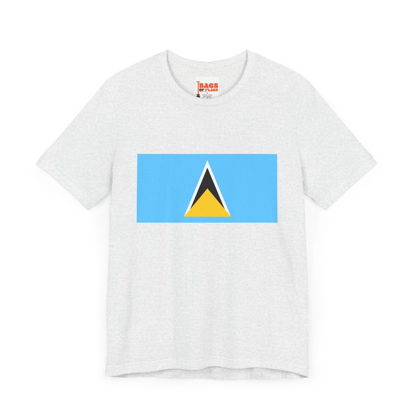 Saint Lucia Flag on T-shirt