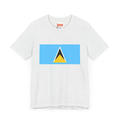 Saint Lucia Flag on T-shirt