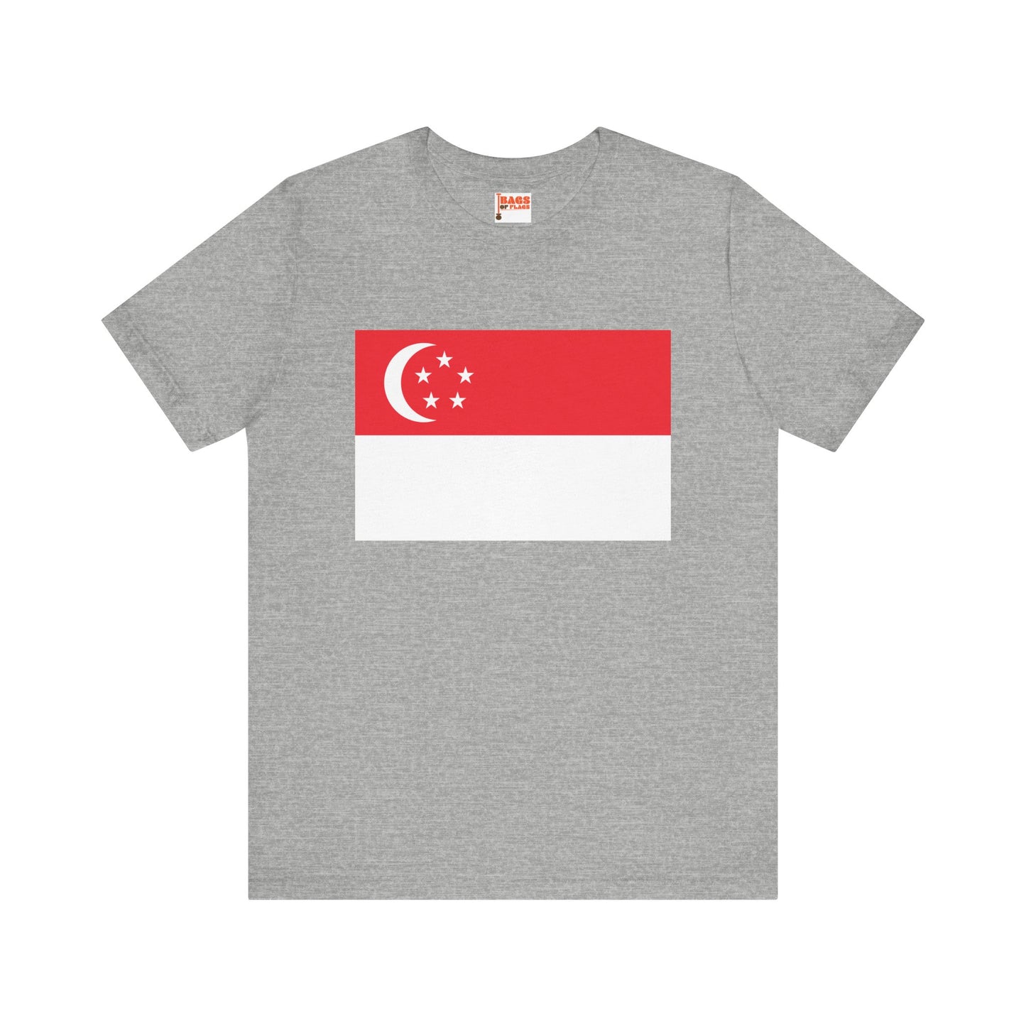 Singapore Flag on T-shirt