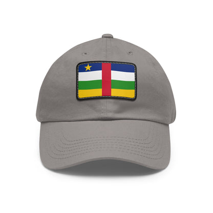Central African Republic Leather Patch Hat