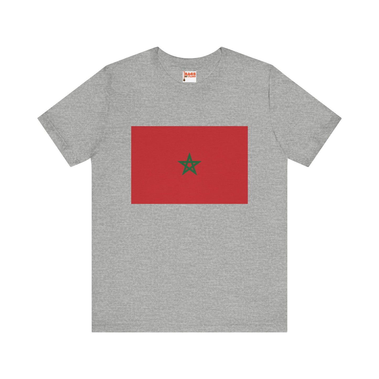 Morocco Flag on T-shirt