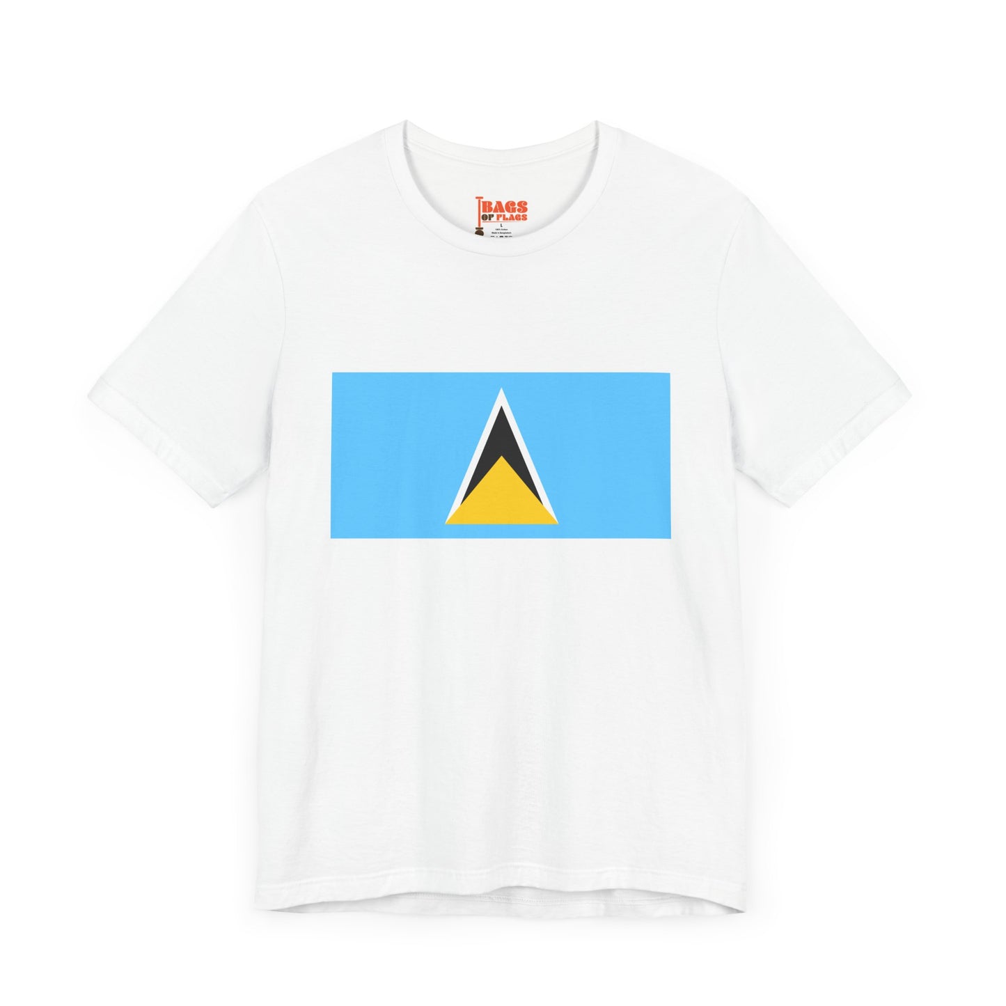 Saint Lucia Flag on T-shirt