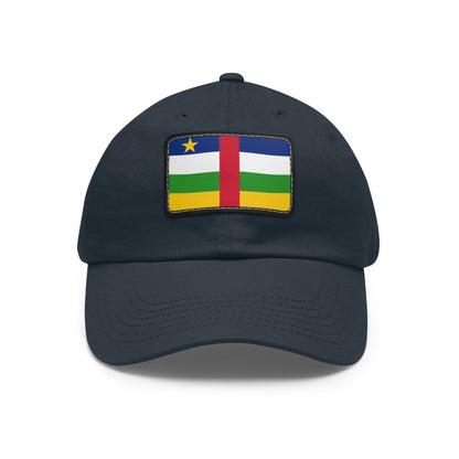 Central African Republic Leather Patch Hat