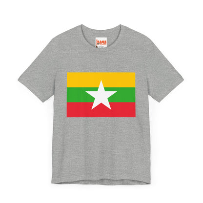 Myanmar Flag on T-shirt