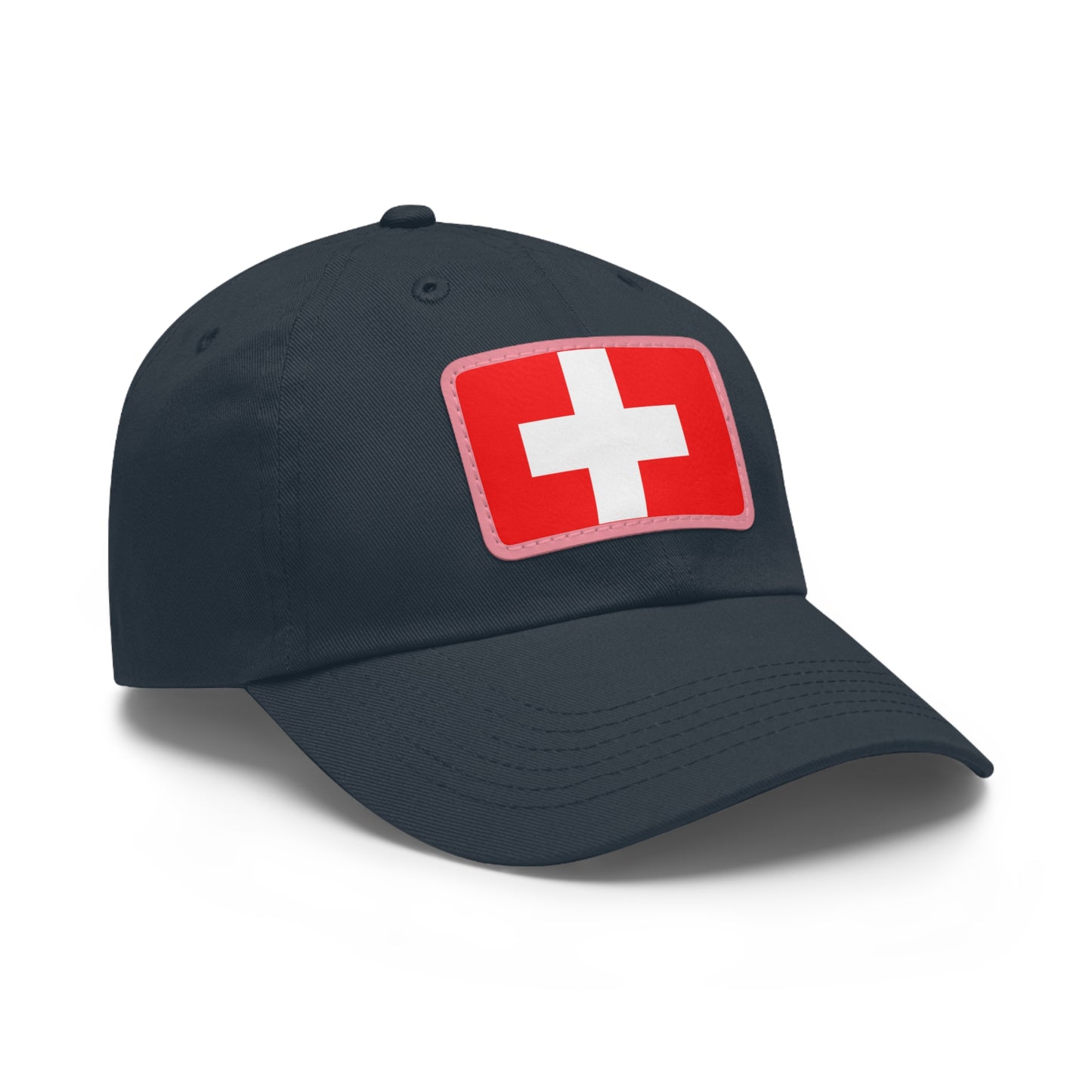 Switzerland Leather Patch Hat