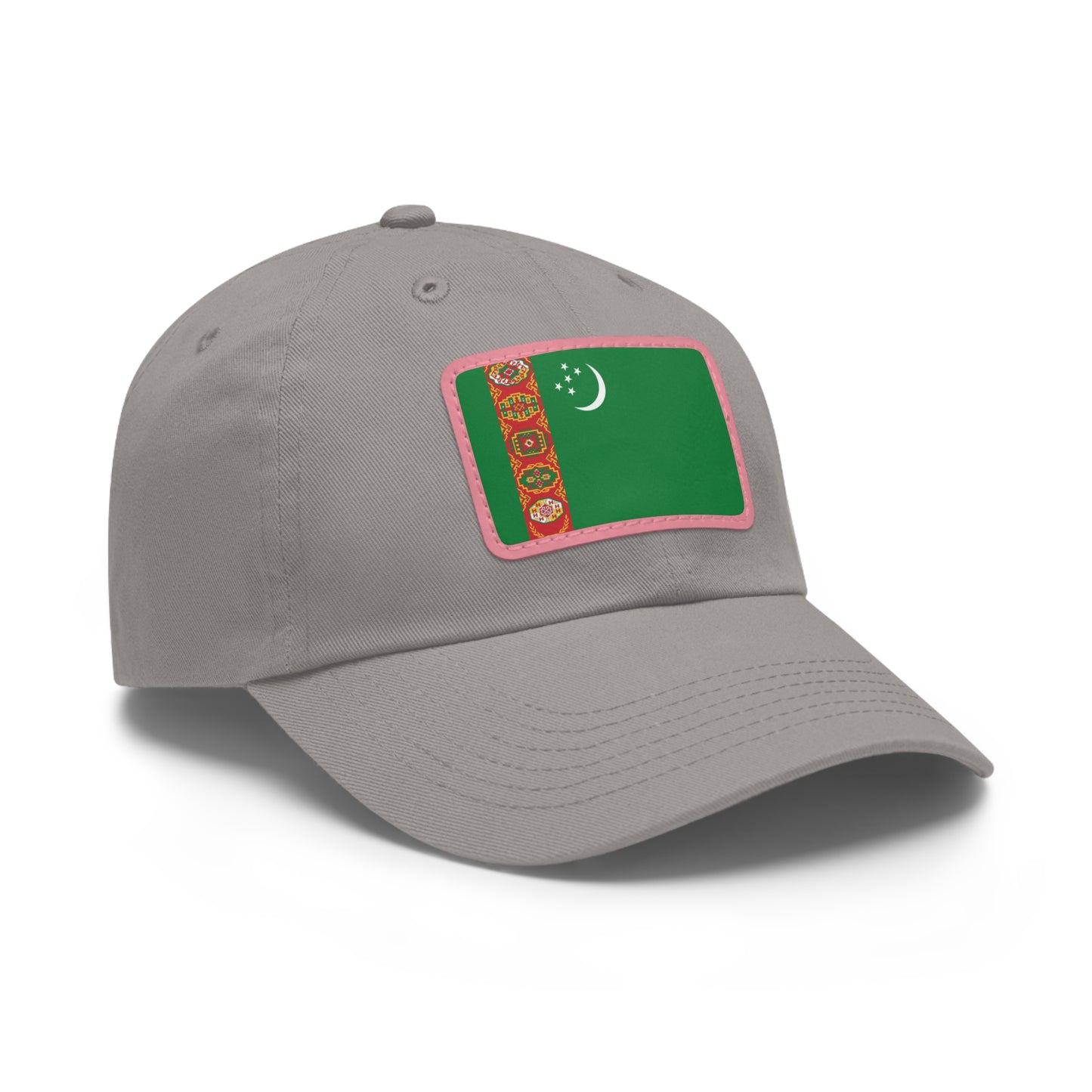 Turkmenistan Leather Patch Hat