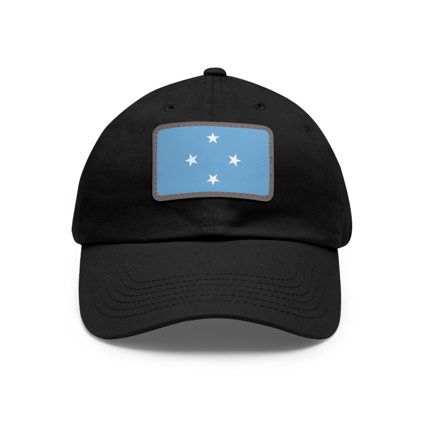 Federated States of Micronesia Leather Patch Hat