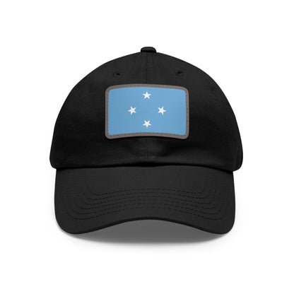 Federated States of Micronesia Leather Patch Hat