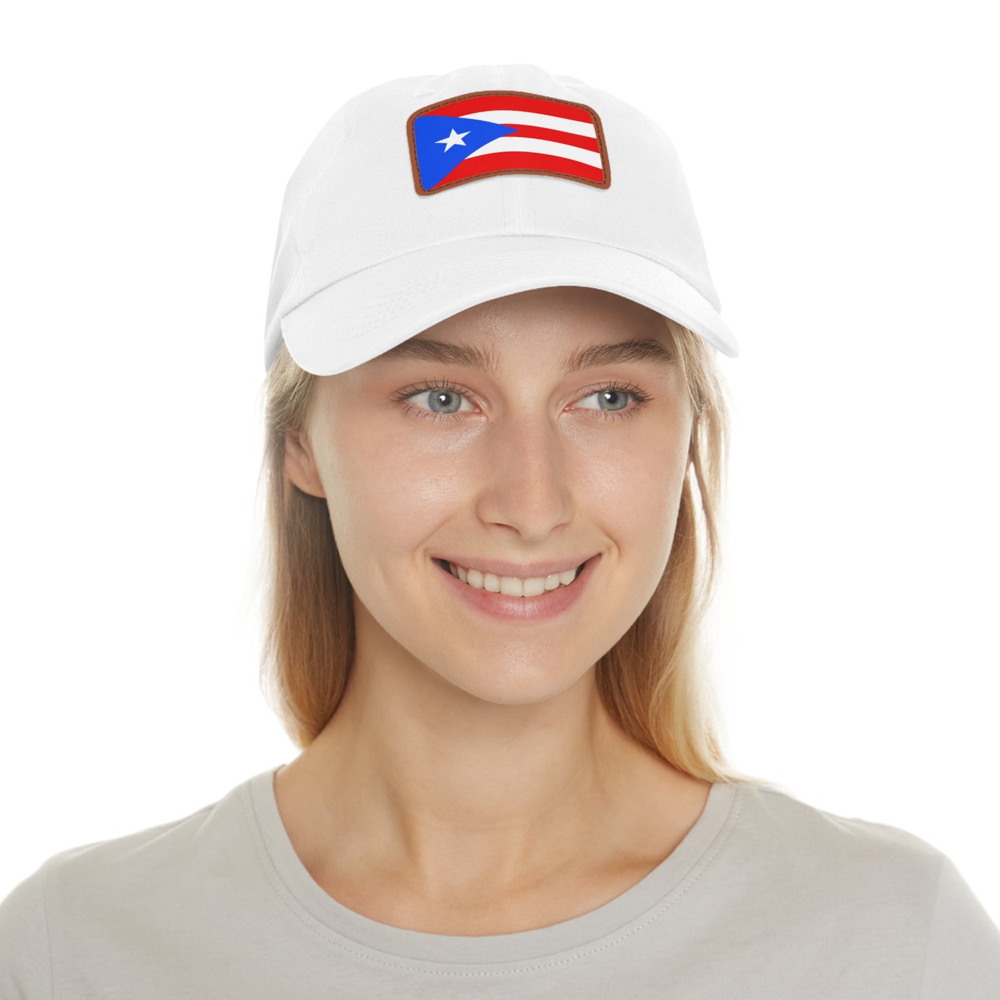 Puerto Rico Leather Patch Hat