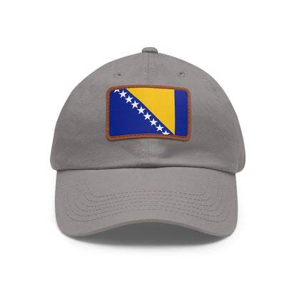Bosnia and Herzegovina Leather Patch Hat