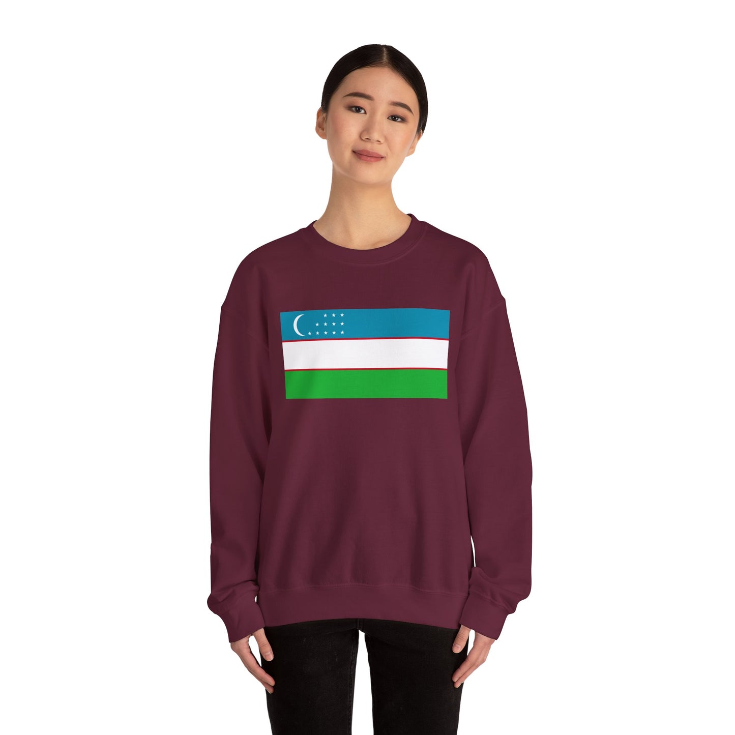 Uzbekistan Flag Sweatshirt