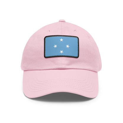 Federated States of Micronesia Leather Patch Hat