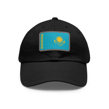 Kazakhstan Leather Patch Hat