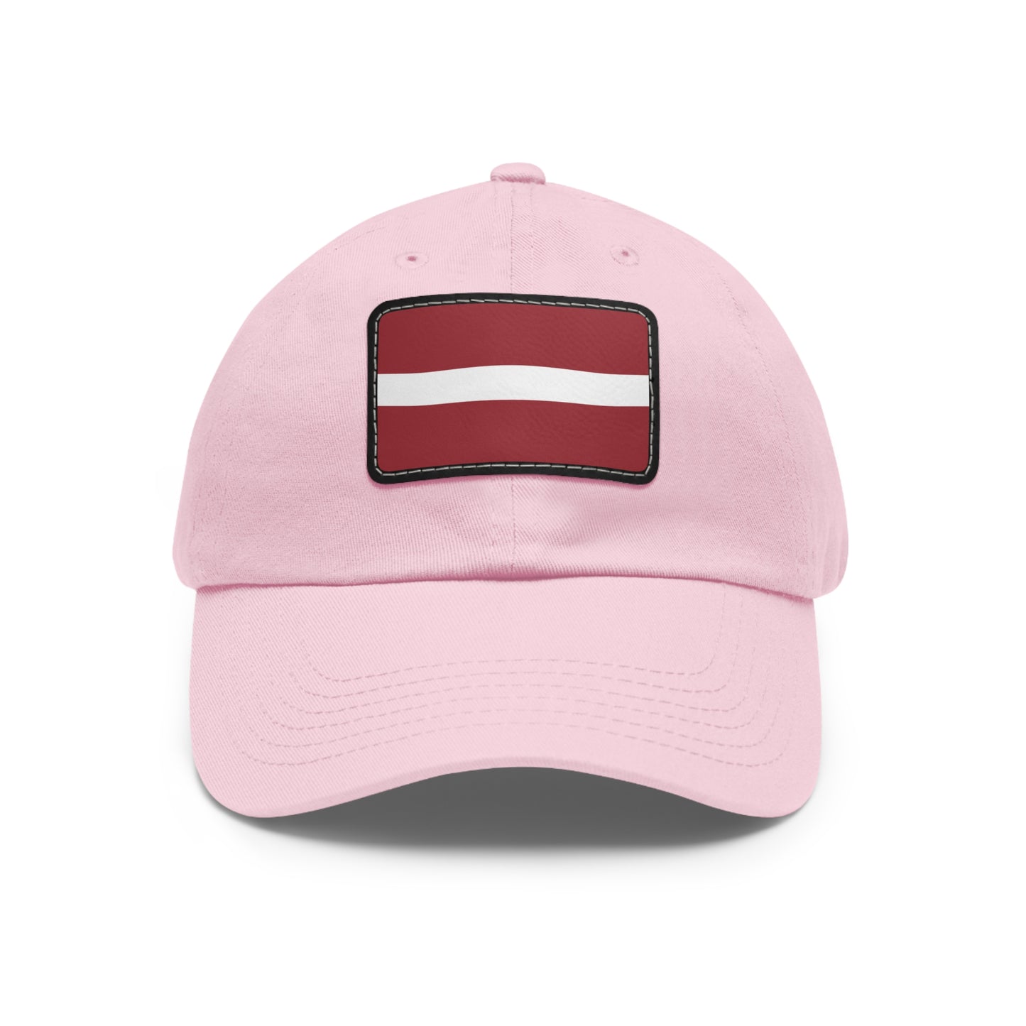 Latvia Leather Patch Hat