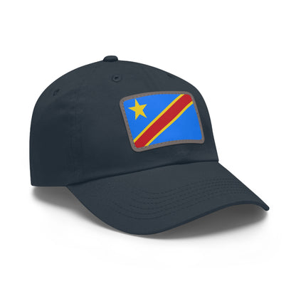 Democratic Republic of the Congo Leather Patch Hat
