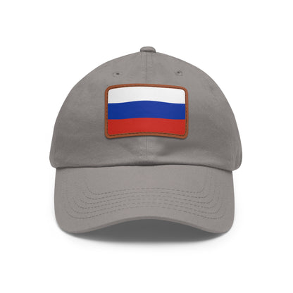 Russia Leather Patch Hat