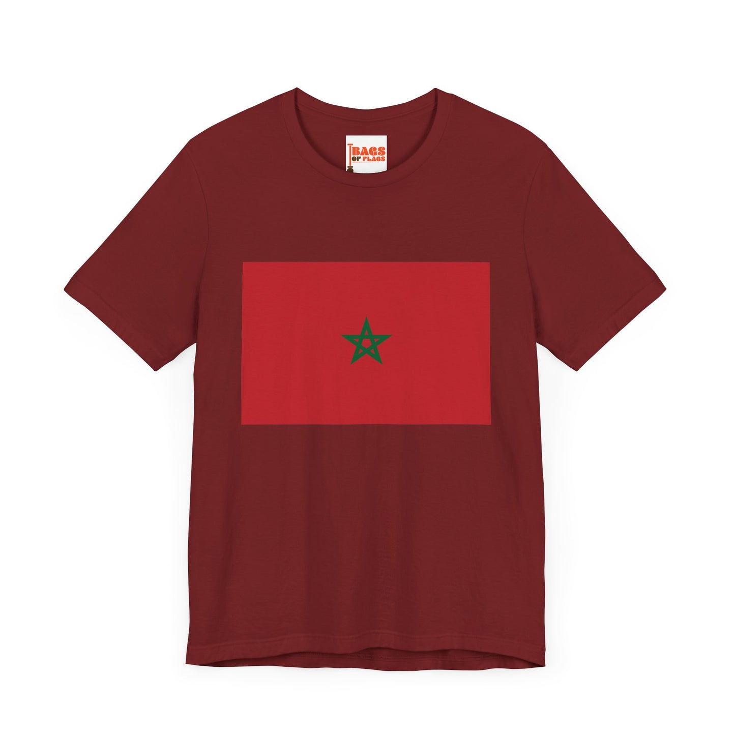 Morocco Flag on T-shirt