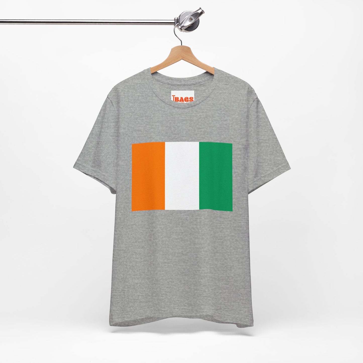 Cote d'Ivoire Flag on T-shirt