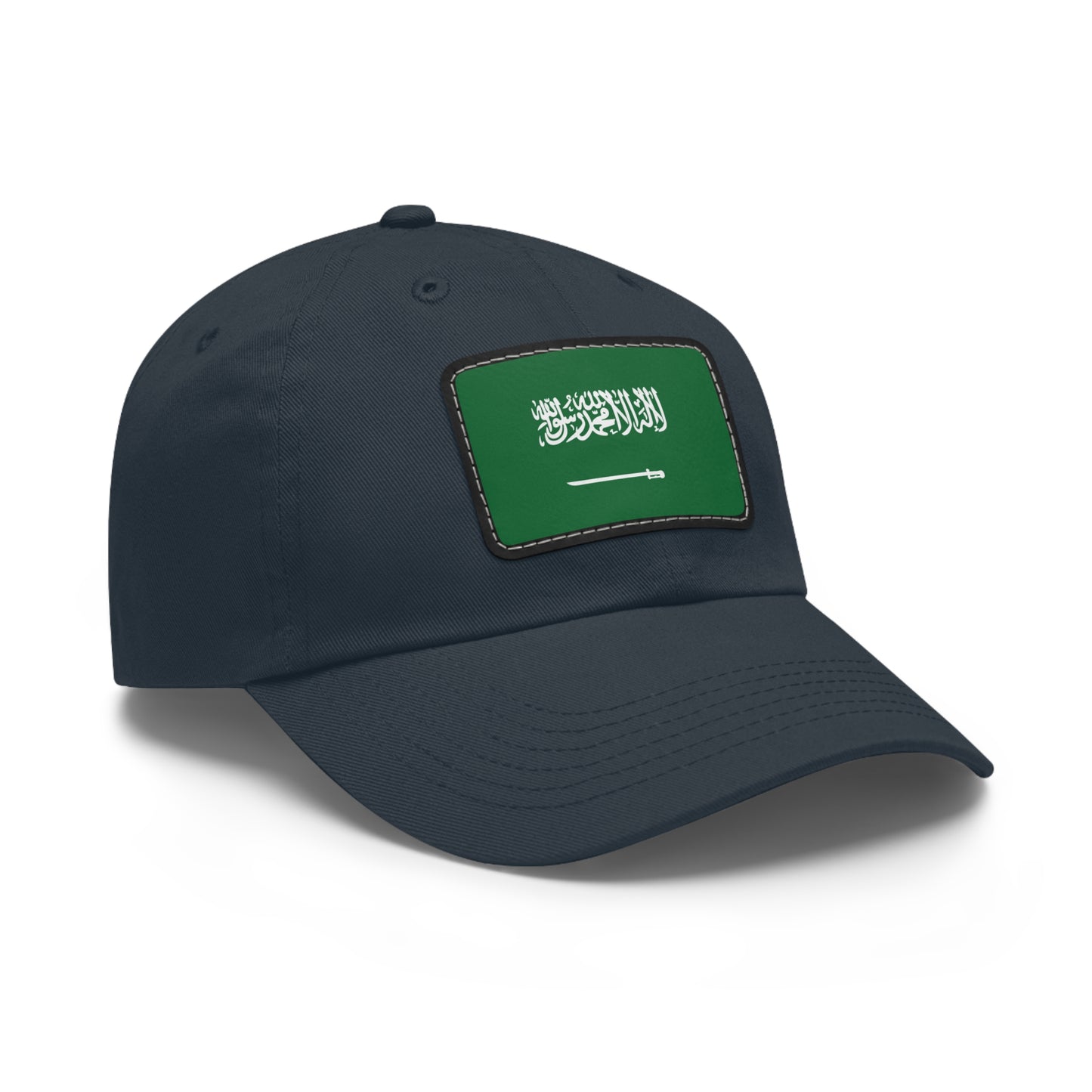 Saudi Arabia Leather Patch Hat